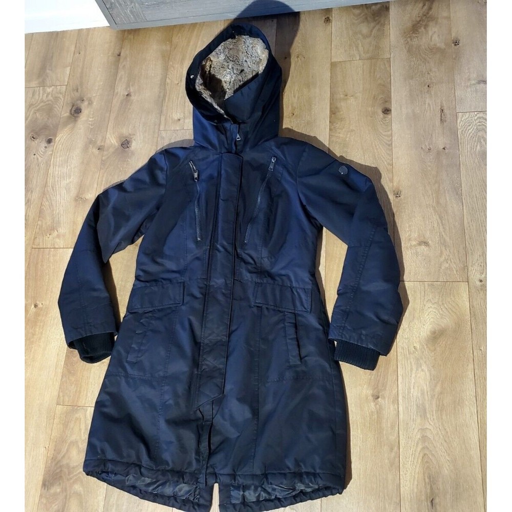 1 Madison Expedition Coat Womens S Small Heritage Collection Anorak Jacket Black